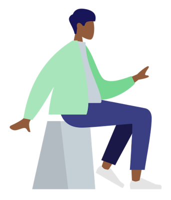 Image d'un homme assis